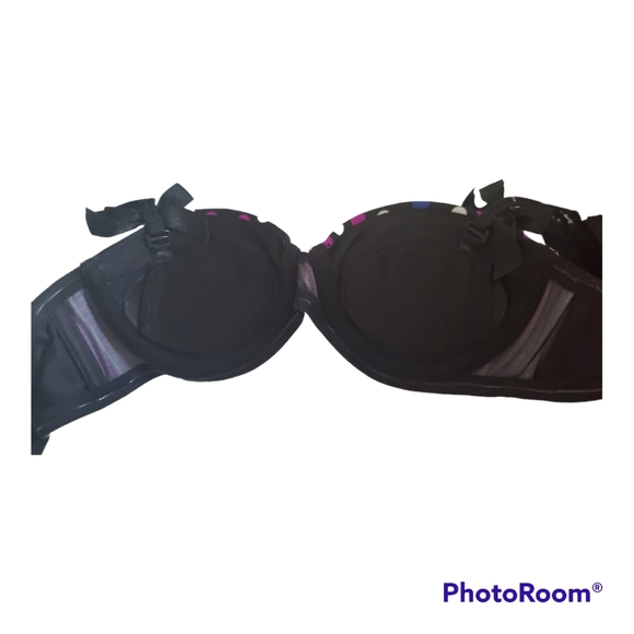 LA VIE EN ROSE Polka Dot Push Up Bra - Size XS, 32A - Picture 3 of 4